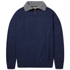 Peruvian Link 100% alpaca Auckland quarter zip pullover